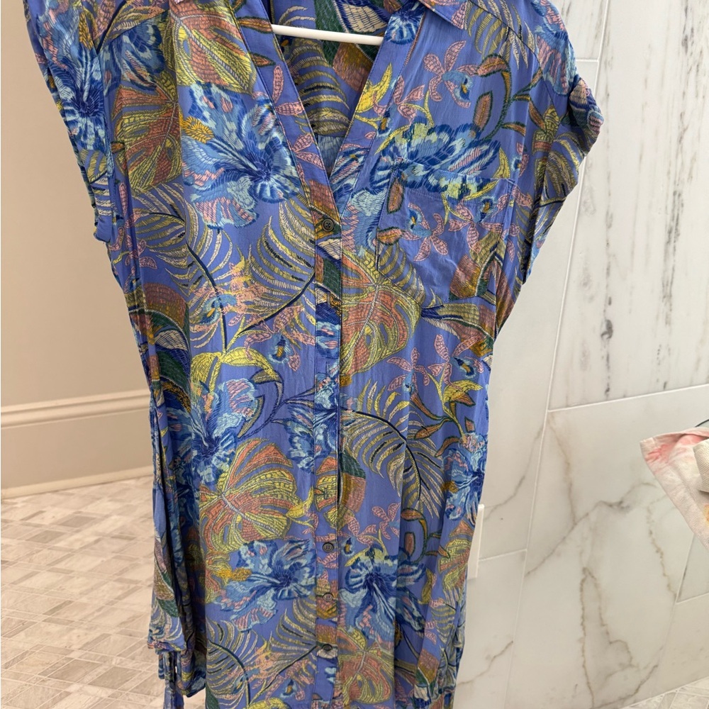 Floral Blue Women's dress